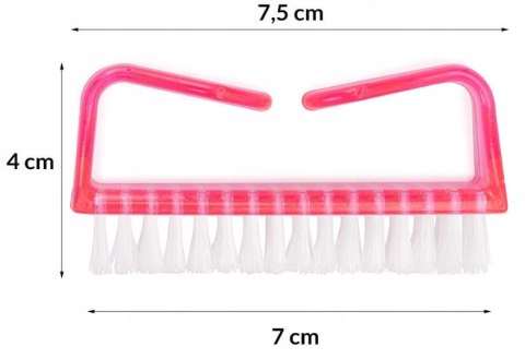 SZCZOTECZKA MANICURE DO CZYSZCZENIA PYŁU RÓŻOWA DUŻA