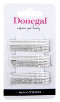 Wsuwki do włosów zestaw 24 szt 4,5 cm białe-srebrne DONEGAL FA-5503 upięcia