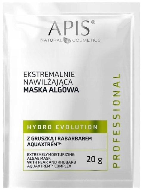 APIS Maska Algowa z Gruszką i Rabarbarem Nawilżająca Hydro Evolution 20 g