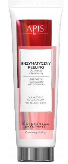 APIS Professional Enzymatyczny peeling do twarzy z żurawiną 100ml