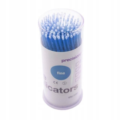 Aplikator do rzęs Maxim mikro szczoteczka 2,5 mm 100 szt. niebieskie