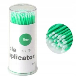 Aplikatory bezwłókienkowe zielone 1 mm 100 szt