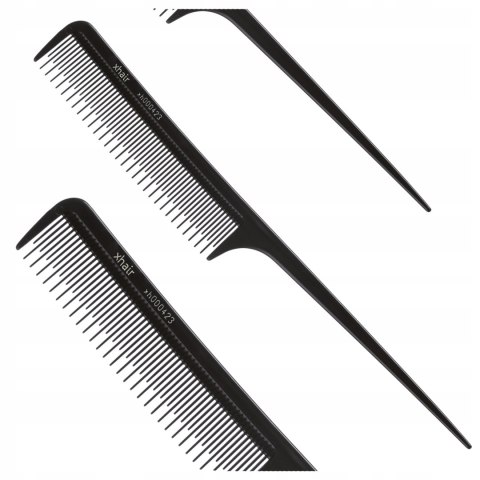 Grzebień fryzjerski do czesania, do zabiegów xhair czarny 00423