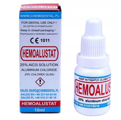 HEMOALUSTAT Płyn do Tamowania Hamowania Krwawienia Skórek 10ml