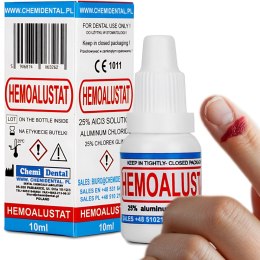 HEMOALUSTAT Płyn do Tamowania Hamowania Krwawienia Skórek 10ml