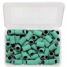 Nakładki Kapturki na Frezy 150 Walec Turkusowe Manicure 100 szt Aba Group