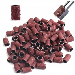Nakładki ścierne do pedicure #80 kapturki na mandrel 100 szt