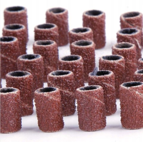 Nakładki ścierne na frez metalowy walec gradacja 180, 100 sztuk