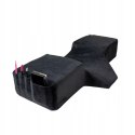 Poduszka kosmetyczna do rzęs czarna ergonomiczna z pianki 57x20x10 cm