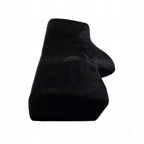 Poduszka kosmetyczna do rzęs czarna ergonomiczna z pianki 57x20x10 cm