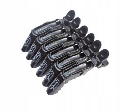 Ponik's Klips do włosów 6 szt. czarny krokodylki BKL014