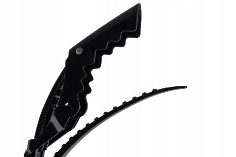 Ponik's Klips do włosów 6 szt. czarny krokodylki BKL014