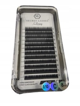 SECRET LASHES Rzęsy Classy 2D-3D C 0,10 DŁUGOŚĆ 8
