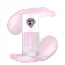 SEMILAC TOP do lakierów klasycznych PINK GLOW 7ML