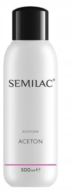 Semilac Aceton kosmetyczny - czysty - 500 ml