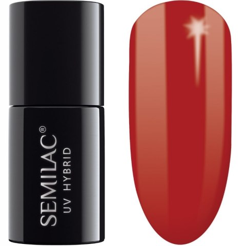 Semilac Lakier hybrydowy 027 Intense Red 7 ml