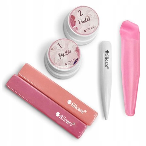 Silcare Manicure Japoński Zestaw 12 Elementów - Pielęgnacja Paznokci w Domu