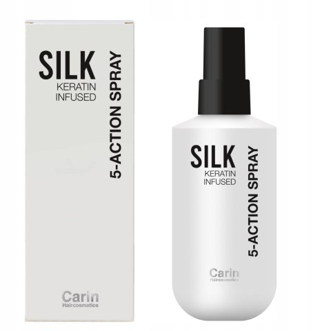 Spray Keratynowy Do Włosów Bez Spłukiwania Termoochronny Carin Silk 150ml