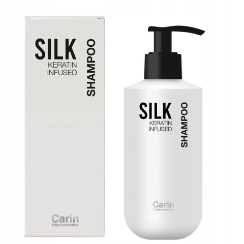 Szampon Keratynowy Do Włosów Nawilżający Regenerujący Carin Silk 250ml