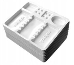 Tacki stomatologiczne białe jednorazowe opakowanie 100 szt.