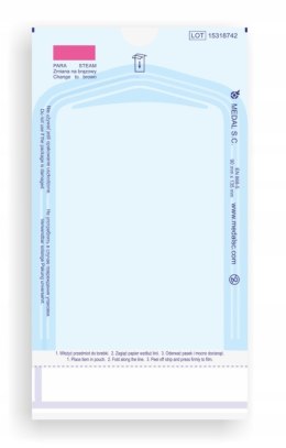 Torebki do sterylizacji papierowo-foliowe płaskie Medal 90 x 230 mm 200 szt