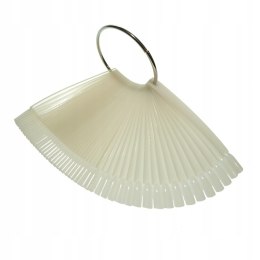 Wzornik kolorów na kółku MLECZNY PROSTY 50 tipsów