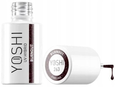 Yoshi lakier hybrydowy do paznokci UV LED Burnout nr 263 CAT EYE 6ml