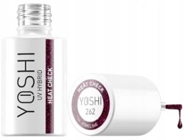 Yoshi lakier hybrydowy do paznokci UV LED Heat Check nr 262 CAT EYE 6ml