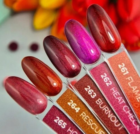 Yoshi lakier hybrydowy do paznokci UV LED Hot Zone nr 265 CAT EYE 6ml