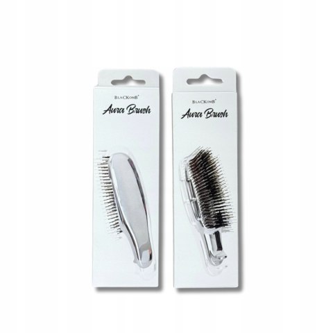 BLACKOMB AURA BRUSH szczotka trychologiczna do włosów i masażu | Srebrna