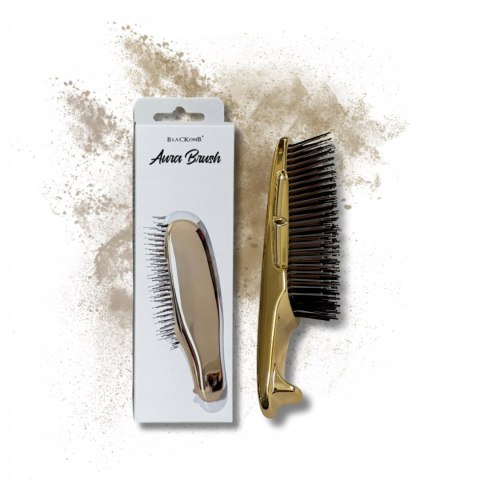 BLACKOMB AURA BRUSH szczotka trychologiczna do włosów i masażu | Złota