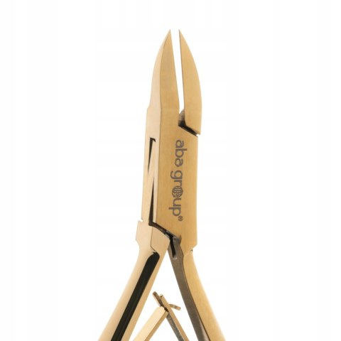 Cęgi do paznokci złote Aba group 1097