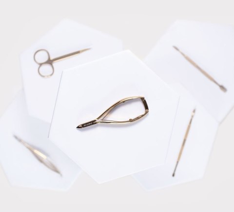 Cęgi do paznokci złote Aba group 1097