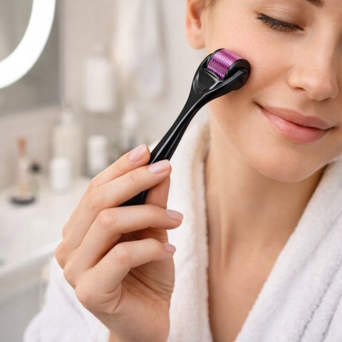 Derma roller do twarzy mezoterapia igłowa 0,5mm BEAUTIONA