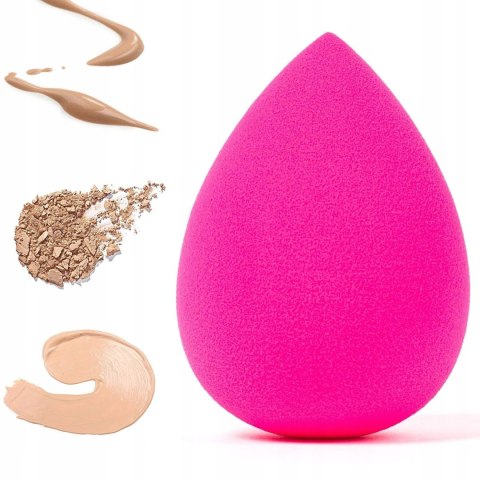 Gąbka do makijażu Beautiona łezka różowa 6 cm