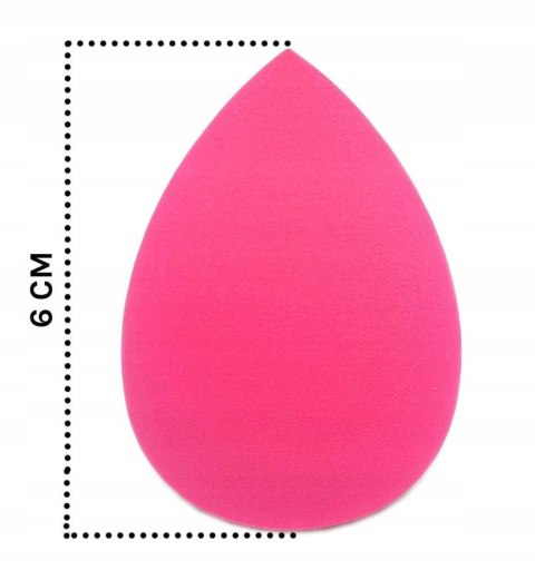Gąbka do makijażu Beautiona łezka różowa 6 cm