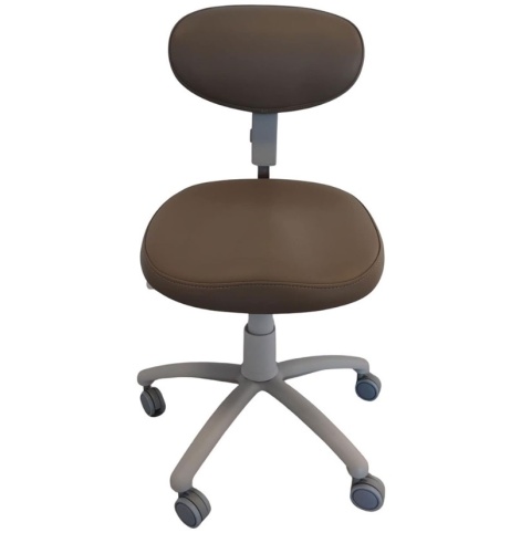 Krzesło profilowane z oparciem brązowe