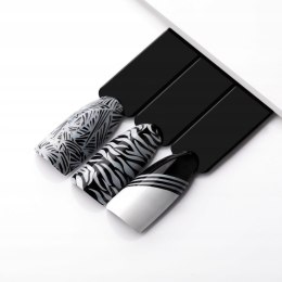 Lakier do Stempli Molly Nails 10ml PRO Stamping Biały White Do Zdobień