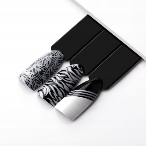 Lakier do Stempli Molly Nails 10ml PRO Stamping Biały White Do Zdobień