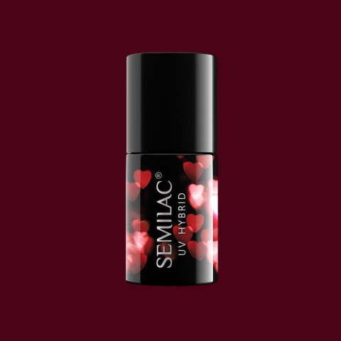 Lakier hybrydowy lakier kolorowy Semilac Burgundy Red 316 7ml