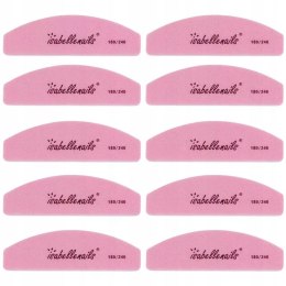 MINI POLERKA ŁÓDKA DO PAZNOKCI 180/240 RÓŻOWA 10SZT