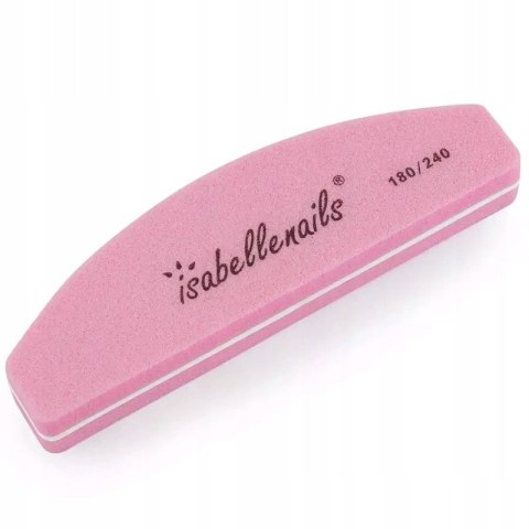 MINI POLERKA ŁÓDKA DO PAZNOKCI 180/240 RÓŻOWA 10SZT