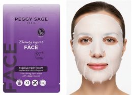 PEGGY SAGE Maseczka wygładzająca ze stymulatorem kolagenu w płacie 1SZT