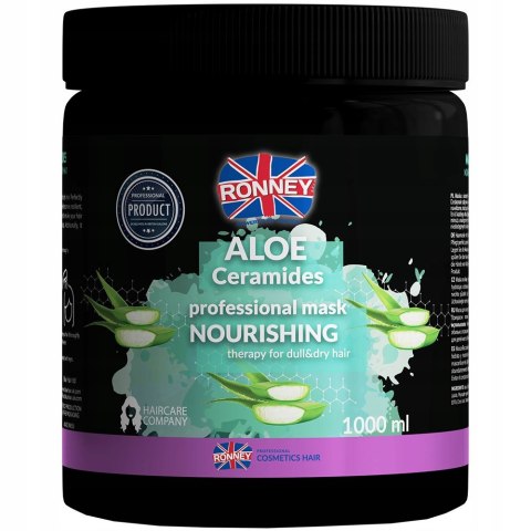 Maska do włosów Ronney Aloe nawilżająca do włosów suchych matowych 1000 ml