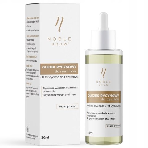 Noble Lashes Noble Brow 15 ml olejek rycynowy do brwi i rzęs