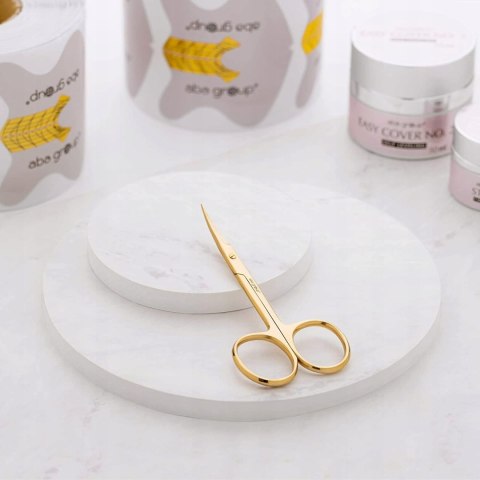 Nożyczki do paznokci złote Aba group 1463