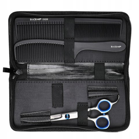 Nożyczki do strzyżenia + 2 grzebienie Ponik's zestaw FNZ005