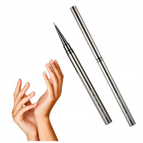 PĘDZEL PĘDZELEK DO ZDOBIENIA PAZNOKCI CIENKI PRECYZYJNY WŁOSIE 6MM SKŁADANY