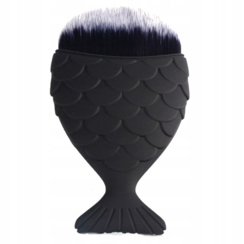 Pędzel rybka do odpylania pyłu pudru różu makijażu złoto-różowa