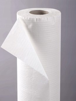 Podkład medyczny celulozowy podfoliowany rolka 60 cm x 50 m biały Eco